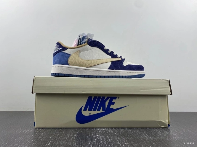 Rep TBK 1 TRAVIS JORDAN AIR DM7866-808 CUSTOM SCOTT X 0803